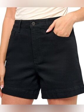 Rebecca Minkoff Black High-Rise 90s Denim Shorts Size 4 EUC